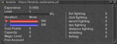 Signature for player testots